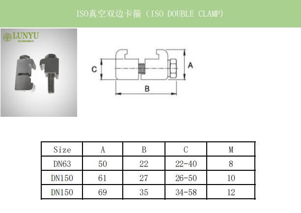 ISO DOUBLE CLAMP